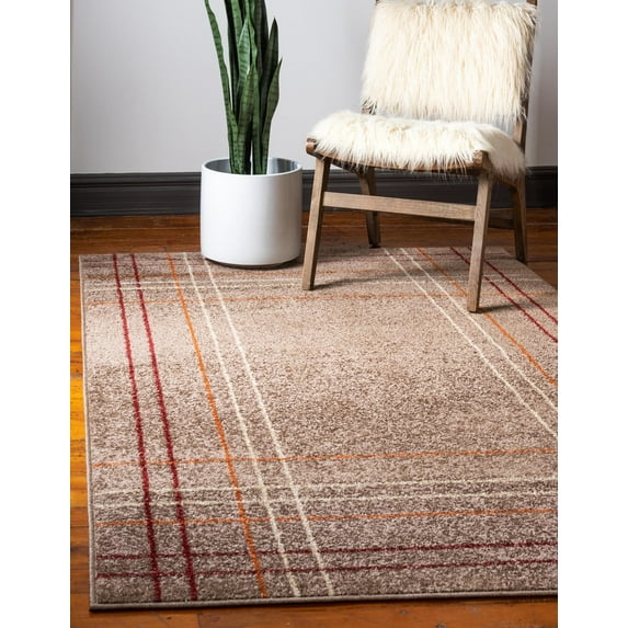 Rugs.com Equinox Collection Rug – 9' x 12' 2 Light Brown Low Rug Perfect For Living Rooms, Large Dining Rooms, Open Floorplans