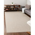 thumbnail image 1 of Rugs.com Everyday Solid Collection Rug – 9' x 12' Sea Salt Ivory Medium Rug Perfect For Living Rooms, Large Dining Rooms, Open Floorplans, 1 of 9