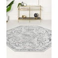 thumbnail image 1 of Rugs.com Finsbury Collection Rug – 5' 3 Octagon Gray Medium Rug Perfect For Living Rooms, Kitchens, Entryways, 1 of 9
