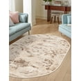 thumbnail image 1 of Rugs.com Finsbury Collection Rug – 5' 3 x 8' Oval Beige Medium Rug Perfect For Living Rooms, Large Dining Rooms, Open Floorplans, 1 of 9