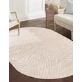 thumbnail image 1 of Rugs.com Finsbury Collection Rug – 5' 3 x 8' Oval Ivory Beige Medium Rug Perfect For Living Rooms, Large Dining Rooms, Open Floorplans, 1 of 9