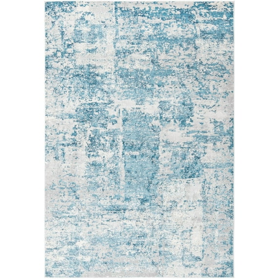 Rugs.com Finsbury Collection Rug – 6' x 9' Blue Medium Rug Perfect For Living Rooms, Large Dining Rooms, Open Floorplans