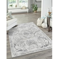 Rugs.com Finsbury Collection Rug – 7' 10 x 10' Gray Medium Rug Perfect For Living Rooms, Large Dining Rooms, Open Floorplans