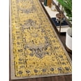 thumbnail image 1 of Rugs.com Fleur Collection Rug – 10 Ft Runner Gray Medium-Pile Rug Perfect For Hallways, Entryways, 1 of 9