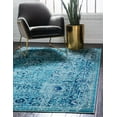 thumbnail image 1 of Rugs.com Fleur Collection Rug – 10' x 13' Light Blue Medium-Pile Rug Perfect For Living Rooms, Large Dining Rooms, Open Floorplans, 1 of 9