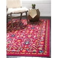 thumbnail image 1 of Rugs.com Fleur Collection Rug – 5' x 8' Pink Medium-Pile Rug Perfect For Bedrooms, Dining Rooms, Living Rooms, 1 of 9