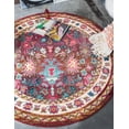 thumbnail image 1 of Rugs.com Fleur Collection Rug – 6' Round Multi Medium-Pile Rug Perfect For Kitchens, Dining Rooms, 1 of 8