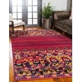 thumbnail image 1 of Rugs.com Fleur Collection Rug – 7' x 10' Red Medium-Pile Rug Perfect For Bedrooms, Dining Rooms, Living Rooms, 1 of 9