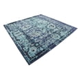 thumbnail image 1 of Rugs.com Fleur Collection Rug – 8' Square Blue Medium-Pile Rug Perfect For Living Rooms, Kitchens, Entryways, 1 of 5