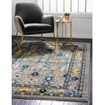 thumbnail image 1 of Rugs.com Fleur Collection Rug – 8' x 11' Gray Medium-Pile Rug Perfect For Living Rooms, Large Dining Rooms, Open Floorplans, 1 of 9