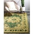 thumbnail image 1 of Rugs.com Fleur Collection Rug – 9' x 12' Green Medium-Pile Rug Perfect For Living Rooms, Large Dining Rooms, Open Floorplans, 1 of 9