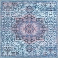 thumbnail image 1 of Rugs.com Francesca Collection Washable Rug – 10 Ft Square Light Blue Flatweave Rug Perfect For Living Rooms, Kitchens, Entryways, 1 of 8