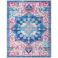 thumbnail image 1 of Rugs.com Francesca Collection Washable Rug – 10' x 13' Ivory Blue Flatweave Rug Perfect For Living Rooms, Large Dining Rooms, Open Floorplans, 1 of 6
