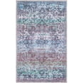 thumbnail image 1 of Rugs.com Francesca Collection Washable Rug – 2' x 3' Blue Green Flatweave Rug Perfect For Entryways, Kitchens, Breakfast Nooks, Accent Pieces, 1 of 6