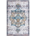 thumbnail image 1 of Rugs.com Francesca Collection Washable Rug – 6' x 9' Sea Salt White Flatweave Rug Perfect For Bedrooms, Dining Rooms, Living Rooms, 1 of 6