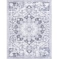 thumbnail image 1 of Rugs.com Francesca Collection Washable Rug – 8' x 10' Light Gray Flatweave Rug Perfect For Living Rooms, Large Dining Rooms, Open Floorplans, 1 of 6