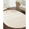 thumbnail image 1 of Rugs.com Gemstone Collection Rug – 4' x 6' Oval Ivory Medium Rug Perfect For Living Rooms, Large Dining Rooms, Open Floorplans, 1 of 9
