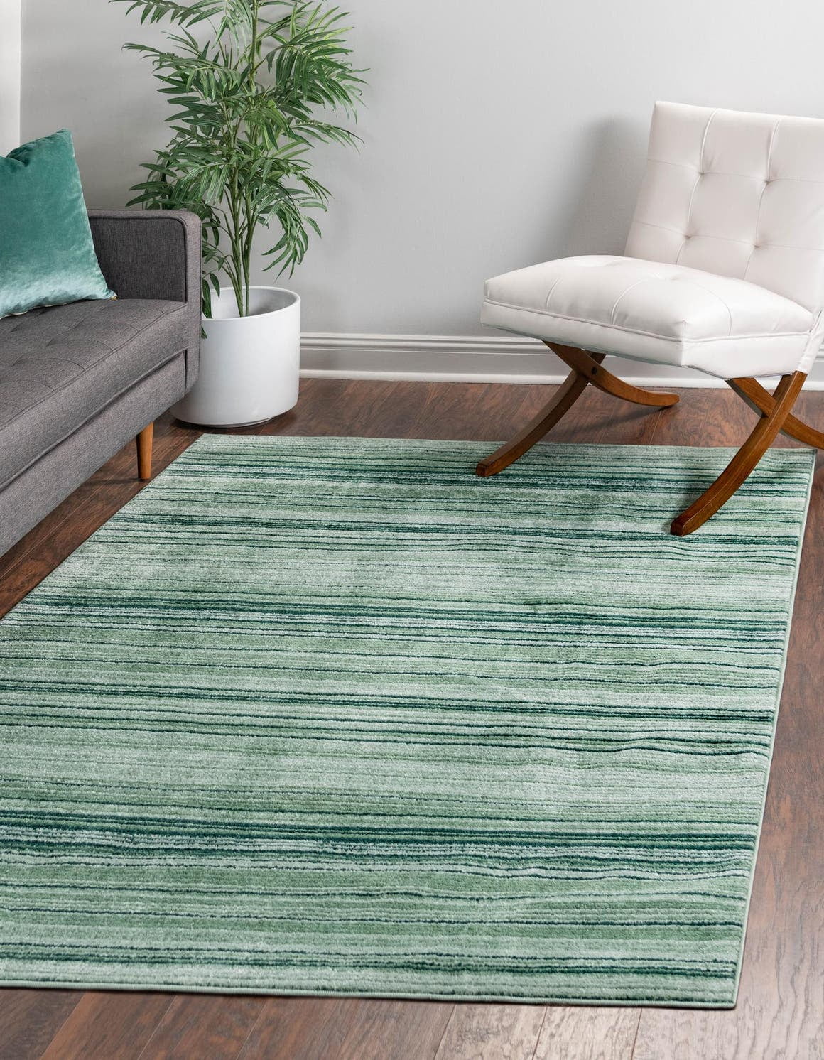 Gemstone Rug Rugs.com Gemstone Collection Rug – 5' 2 x 7' 8 Green Medium Rug Perfect ...