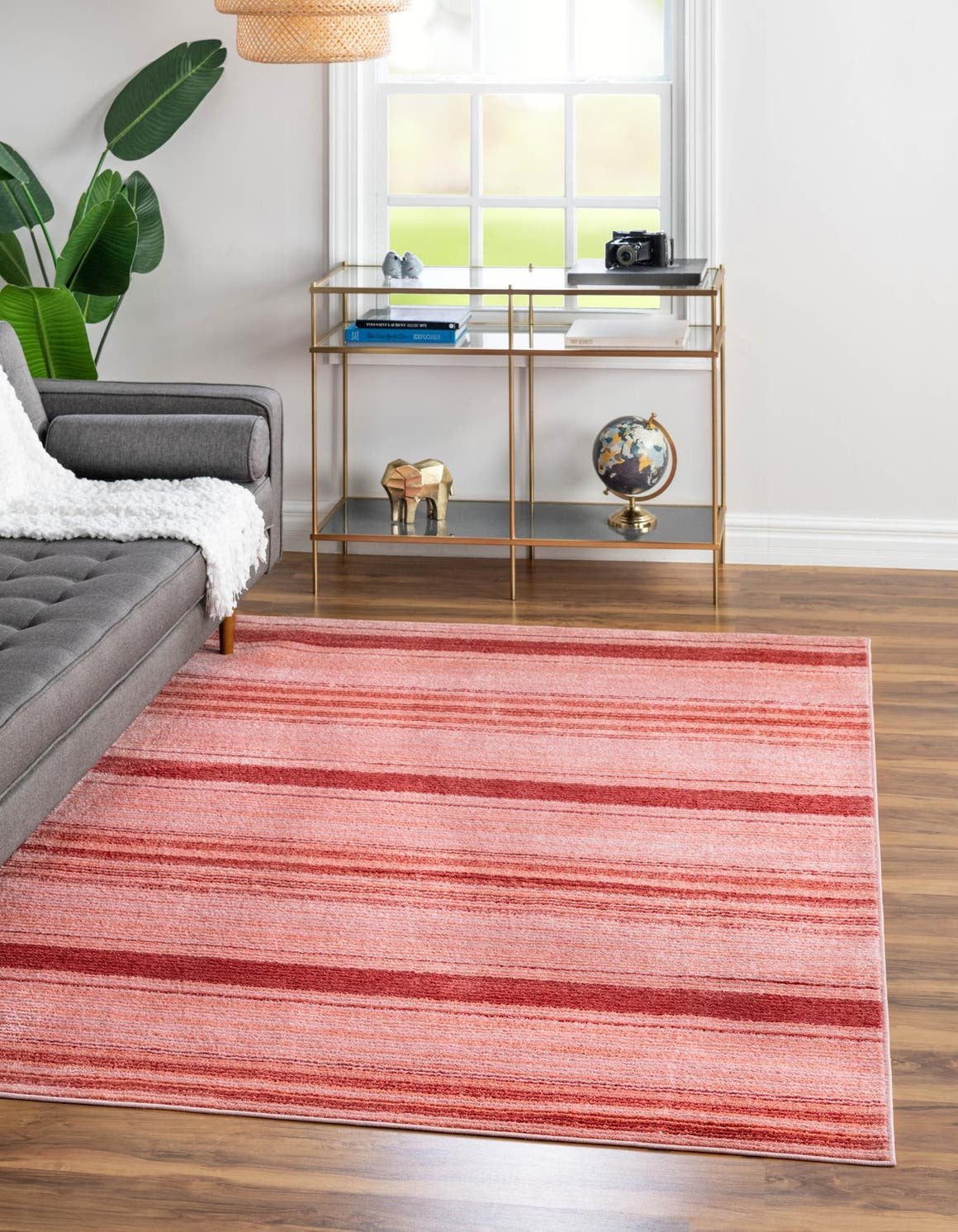 Large One Rose Rug Rugs.com Gemstone Collection Rug – 7' 10 x 9' 8 Rusty Pink Rose Medium ...