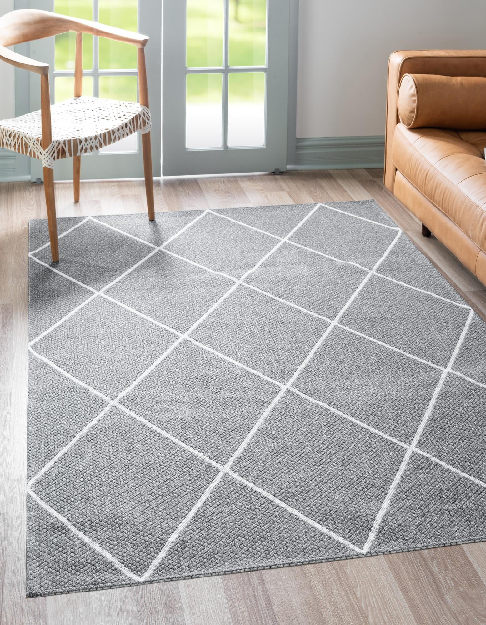 Rugs.com Georgia Collection Rug – 2' x 3' Dark Gray Flatweave Rug ...