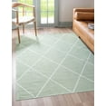 thumbnail image 1 of Rugs.com Georgia Collection Rug – 5' x 8' Green Flatweave Rug Perfect For Living Rooms, Large Dining Rooms, Open Floorplans, 1 of 9