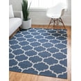 thumbnail image 1 of Rugs.com Georgia Collection Rug – 5' x 8' Navy Blue Flatweave Rug Perfect For Living Rooms, Large Dining Rooms, Open Floorplans, 1 of 9