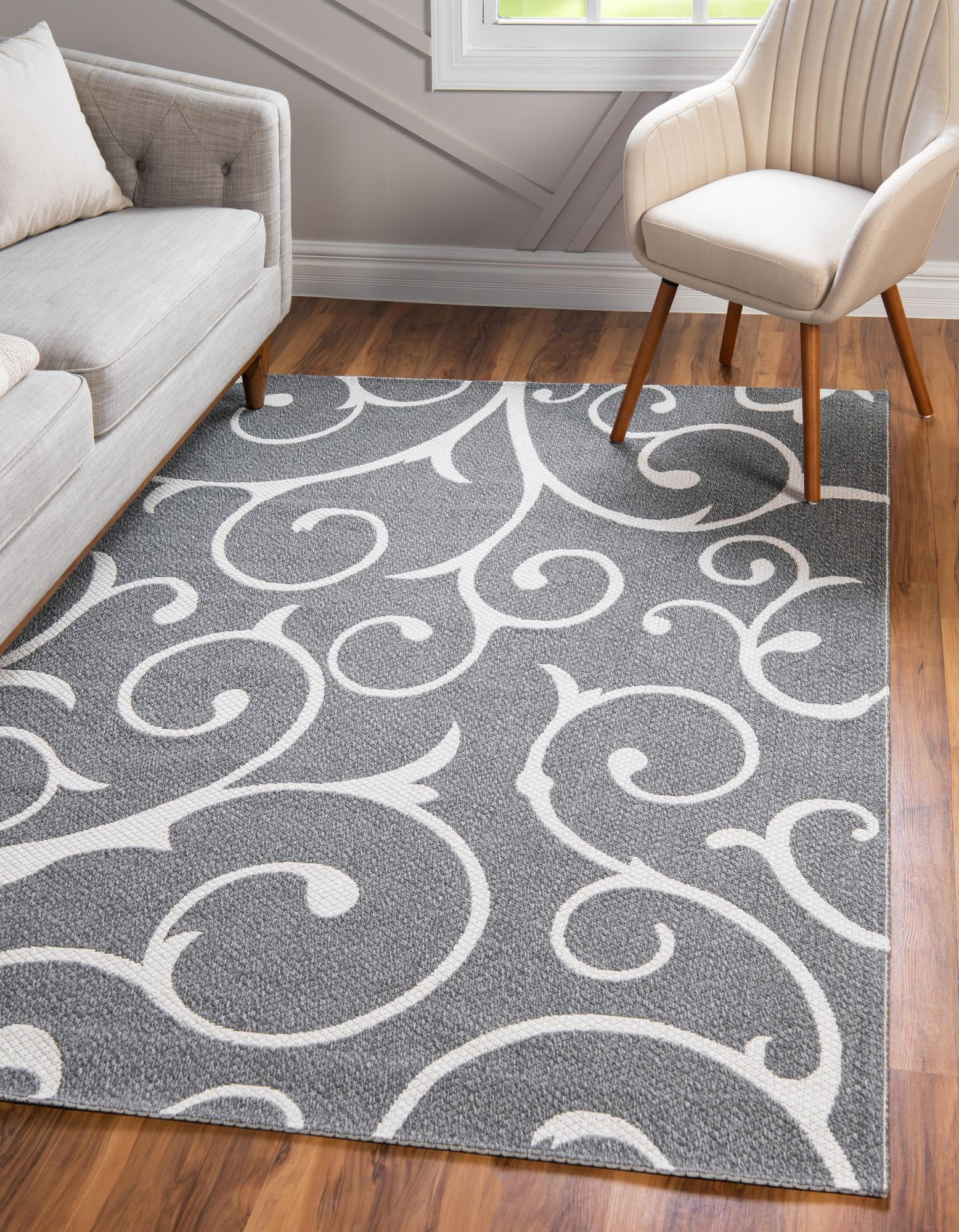 Gray Long Rug Rugs.com Georgia Collection Rug – 6' x 9' Dark Gray Flatweave Rug ...