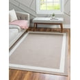 thumbnail image 1 of Rugs.com Georgia Collection Rug – 6' x 9' Taupe Flatweave Rug Perfect For Living Rooms, Large Dining Rooms, Open Floorplans, 1 of 9