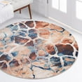 thumbnail image 1 of Rugs.com Gossamer Collection Rug – 3 Ft Round Brick Red Medium Rug Perfect For Kitchens, Dining Rooms, 1 of 7