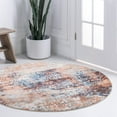 thumbnail image 1 of Rugs.com Gossamer Collection Rug – 5 Ft Round Brick Red Medium Rug Perfect For Kitchens, Dining Rooms, 1 of 9