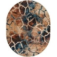 thumbnail image 1 of Rugs.com Gossamer Collection Rug – 8' x 10' Oval Brick Red Medium Rug Perfect For Living Rooms, Large Dining Rooms, Open Floorplans, 1 of 9