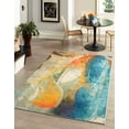 thumbnail image 1 of Rugs.com Haerfest Collection Rug – 4' x 6' Blue Low Rug Perfect For Entryways, Kitchens, Breakfast Nooks, Accent Pieces, 1 of 4