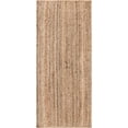 thumbnail image 1 of Rugs.com Hand Braided Jute Rug – 5 Ft Runner Natural Flatweave Rug Perfect For Hallways, Entryways, 1 of 8