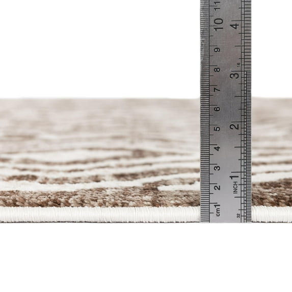 Rugs.com Hermitage Collection Rug – 5' x 8' Oval Chocolate Brown Medium Rug Perfect For Living Rooms, Large Dining Rooms, Open Floorplans