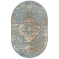 thumbnail image 1 of Rugs.com Highbury Collection Rug – 5' x 8' Oval Teal Medium-Pile Rug Perfect For Living Rooms, Large Dining Rooms, Open Floorplans, 1 of 1