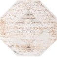 thumbnail image 1 of Rugs.com Highbury Collection Rug – 8 Ft Octagon Ivory Medium-Pile Rug Perfect For Living Rooms, Kitchens, Entryways, 1 of 1