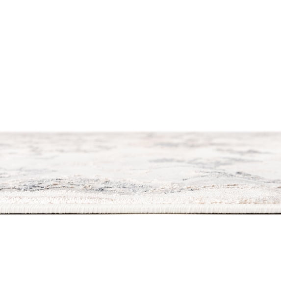 Rugs.com Highbury Collection Rug – 8' x 10' Oval Ivory Medium-Pile Rug Perfect For Living Rooms, Large Dining Rooms, Open Floorplans
