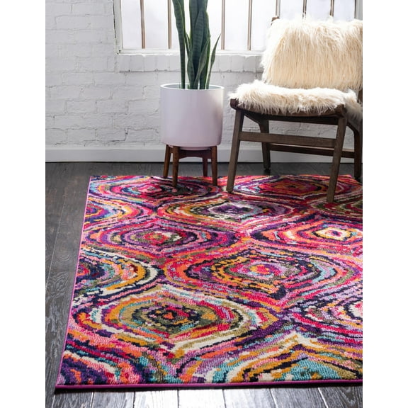 Rugs.com Hyacinth Collection Rug – 10' 6 x 16' 5 Multi Medium Rug Perfect For Living Rooms, Kitchens, Entryways