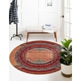 thumbnail image 1 of Rugs.com Hyacinth Collection Rug – 8 Ft Round Orange Medium Rug Perfect For Kitchens, Dining Rooms, 1 of 9
