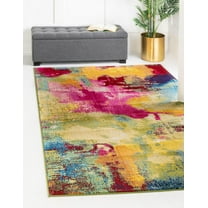Rugs.com Hyacinth Collection Rug – 9' x 12' Multi Medium Rug Perfect For Living Rooms, Large Dining Rooms, Open Floorplans