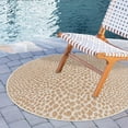 thumbnail image 1 of Rugs.com Jill Zarin Outdoor Collection Rug – 10' 8 Round Dark Beige Flatweave Rug Perfect For Kitchens, Dining Rooms, 1 of 9