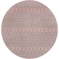 thumbnail image 1 of Rugs.com Jill Zarin Outdoor Collection Rug – 10' 8 Round Pink And Aqua Flatweave Rug Perfect For Kitchens, Dining Rooms, 1 of 2