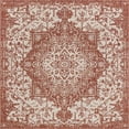 thumbnail image 1 of Rugs.com Jill Zarin Outdoor Collection Rug – 13' Square Rust Red Flatweave Rug Perfect For Living Rooms, Kitchens, Entryways, 1 of 7