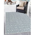 thumbnail image 1 of Rugs.com Jill Zarin Outdoor Collection Rug – 2' 2 x 3' Blue Flatweave Rug Perfect For Entryways, Kitchens, Breakfast Nooks, Accent Pieces, 1 of 8