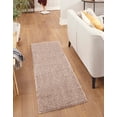 thumbnail image 1 of Rugs.com Jill Zarin Shaggy Chic Collection Rug – 2' x 8' Runner Mushroom Shag Rug Perfect For Hallways, Entryways, 1 of 9