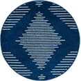 thumbnail image 1 of Rugs.com Kai Collection Rug – 3 Ft Round Navy Blue Medium-Pile Rug Perfect For Living Rooms, Kitchens, Entryways, 1 of 3