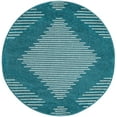thumbnail image 1 of Rugs.com Kai Collection Rug – 4 Ft Round Turquoise Medium-Pile Rug Perfect For Living Rooms, Kitchens, Entryways, 1 of 3