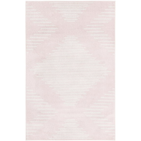 Rugs.com Kai Collection Rug – 5' x 8' Pink Medium-Pile Rug Perfect For Living Rooms, Kitchens, Entryways