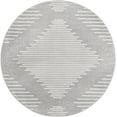 thumbnail image 1 of Rugs.com Kai Collection Rug – 6 Ft Round Gray And Ivory Medium-Pile Rug Perfect For Living Rooms, Kitchens, Entryways, 1 of 3