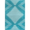thumbnail image 1 of Rugs.com Kai Collection Rug – 6' x 9' Turquoise Medium-Pile Rug Perfect For Living Rooms, Kitchens, Entryways, 1 of 3